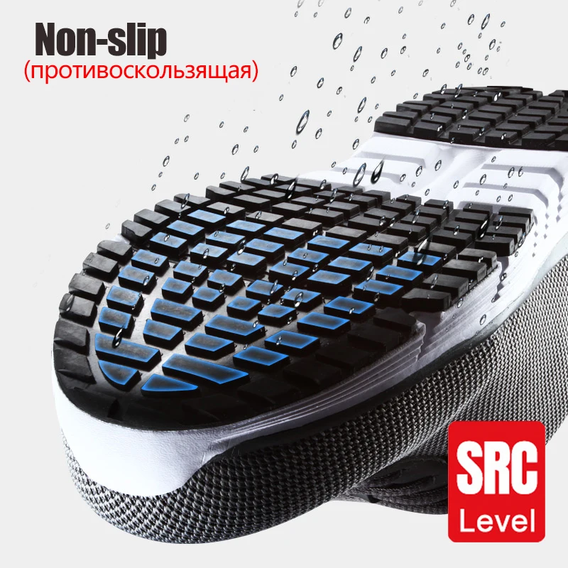 Online LARNMERN zapatos de trabajo de seguridad para hombres punta de acero ligero transpirable antideslizante reflectante Casual zapatilla de deporte