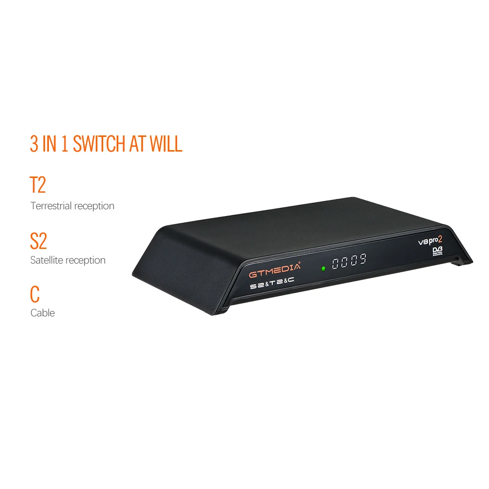 GT медиа v8 pro2 ТВ декодер DVB T2 DVB S2 DVB-C ТВ приемник встроенный wifi vs Freesat V8 nova DVB-T2 h.265 телеприставка с cccam
