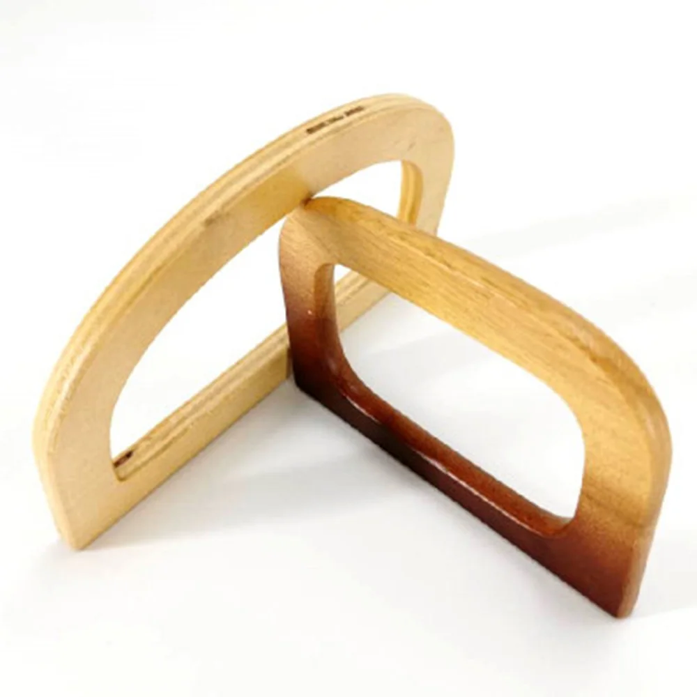 1 Uds. De reemplazo de mango de madera, para monedero, bolso, asas, anillo, portátil, correa, bolso de mano, accesorios