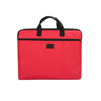 

Portable document bag canvas A4 office zipper bag large capacity men women handbag multi-layer information bag briefcase meeting