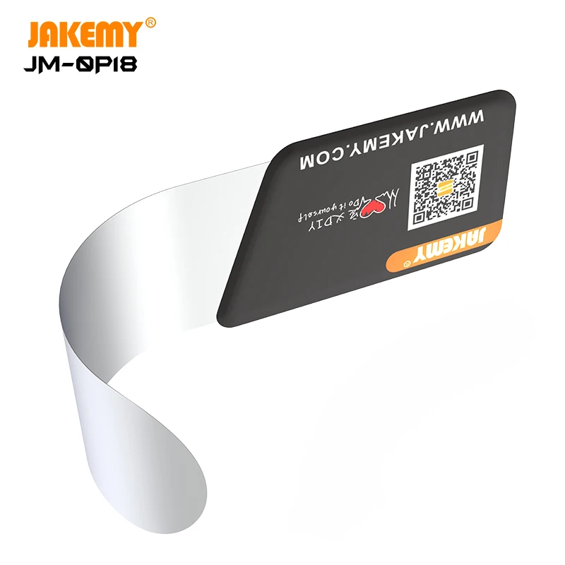 JAKEMY-abridor de pantalla curvada de 0,1mm, herramienta Ultra Flexible de acero inoxidable, desmontaje, cuchillo de apertura para teléfono móvil