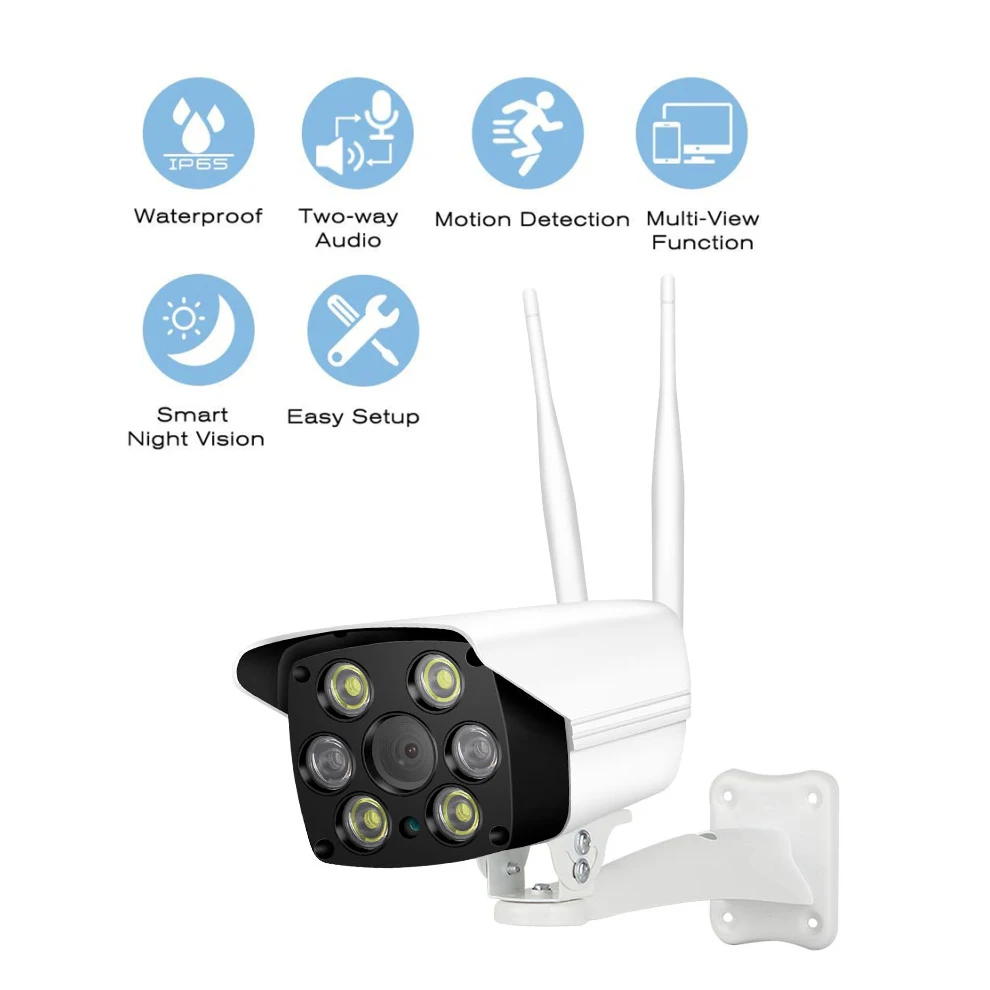 

Seculink 1080P Bullet IP Camera IR-Cut 20Meters Night Vision Motion Detection 2-Way Audio WiFi Wireless IP65 Waterproof