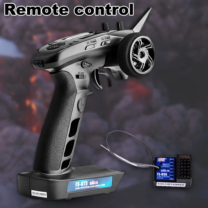 

Transmitter FS-GT5 with FS-BS6 Receiver Built-in Gyro Fail-Safe 2.4G 6CH for RC Car Boat OC-shipping
