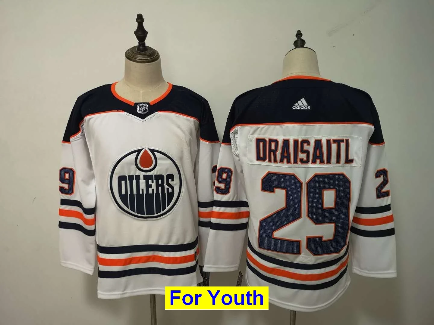 Детские новые молодежные свитера Edmonton Connor McDavid Leon Draisaitl Wayne Gretzky LUCIC NUGENT-HOPKIN