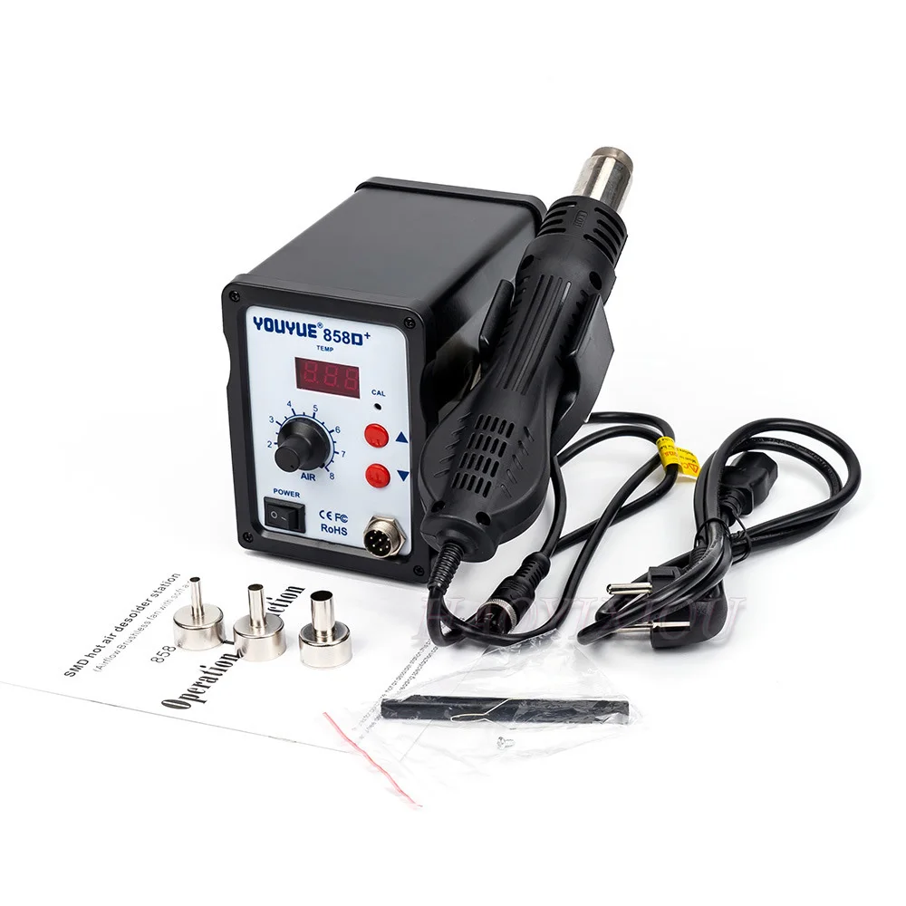 Hot Air Gun 110V / 220V 700W UYUE 858D+ Soldering Station LED Digital