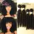 Синтетический Инструменты для завивки волос Funmi вьющиеся волосы пряди для наращивания на всю голову 16-18 дюймов SOKU афро свободная локон волна короткое переплетение человеческих волос - изображение