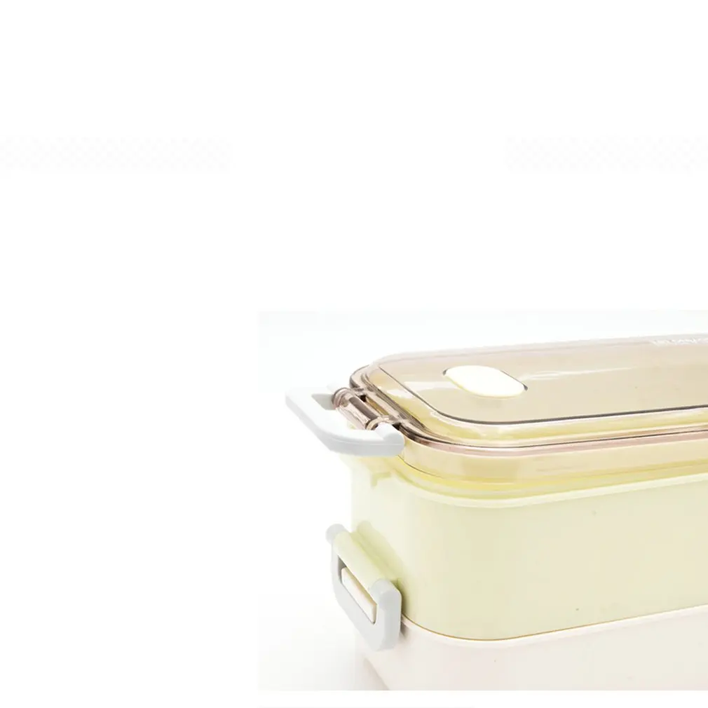 Stainless steel insulated lunch box lunch box fast food tray student with lid portable canteen office 3