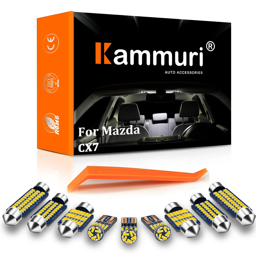 10 шт. встроенная светодиодная подсветка для автомобиля Mazda модель CX7 2007 - 2010 2011 2012 |