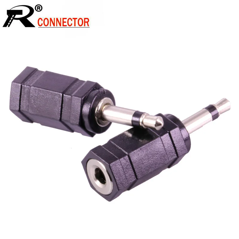 100pcs lot 3 5mm Mono Plug to 3 5mm Mono Jack Male to Female 3 5mm Audio Adapter 3 5mm Earphone Headphone Adapter