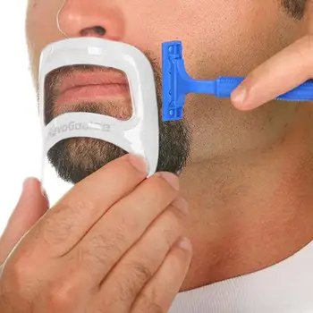 

White beard beard styler beard shape ruler trim beard style environmentally friendly plastic ruler