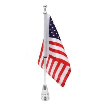 

Motorcycle Flagpole Luggage 475268 Galvanized Steel Rack Mount Accessories