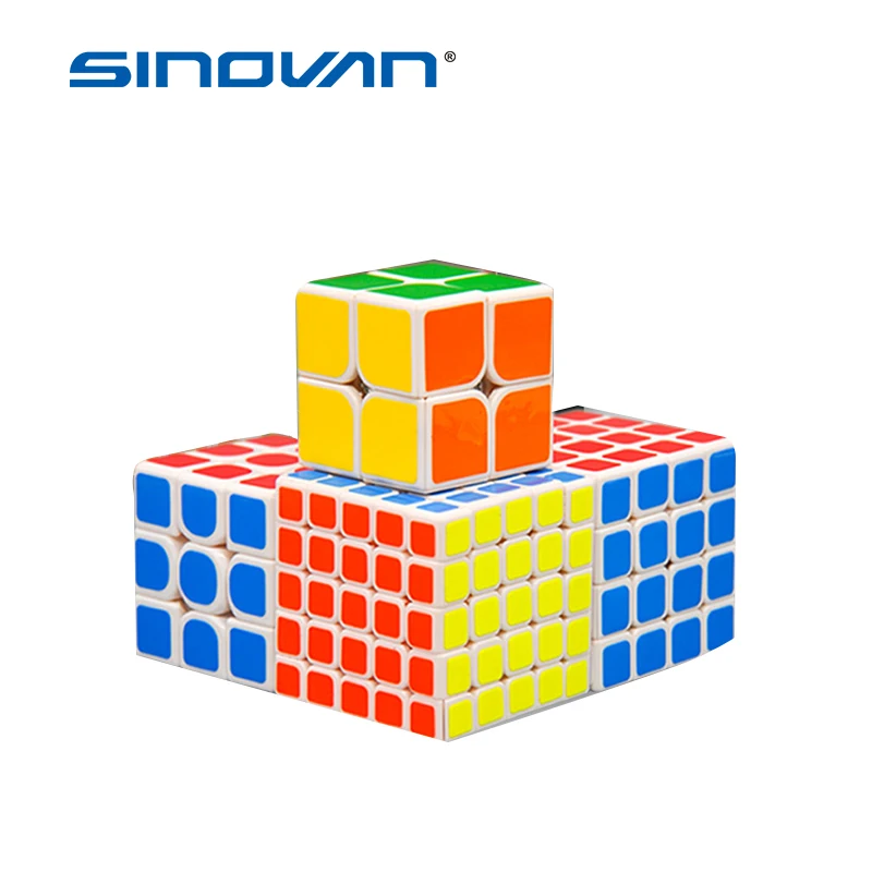 

Diansheng 2x2 3x3 4x4 5x5 Magic Cube Speed Cube Puzzle 4pcs Set Educational Toy Gift for Kid Brain Game Toy