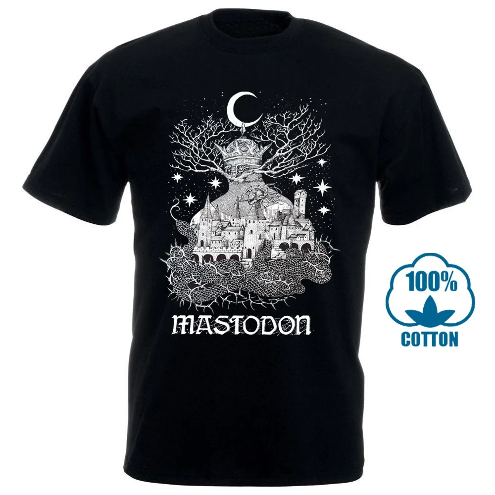 Mastodon Quiet Kingdom Men'S Black T Shirt Shirts 2018 Brand Clothes Slim Fit Printing Style Short Sleeve 011421 | Мужская одежда