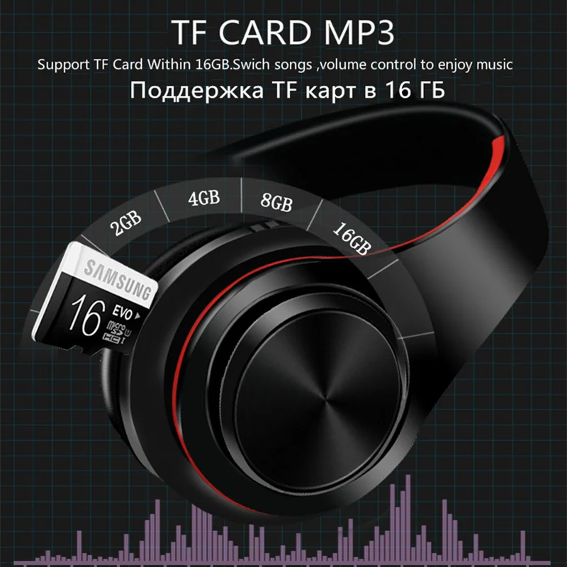 Tourya B7 Wireless Headphones Bluetooth Headphone Earphone Portable Headset Earphones With Mic For PC mobile phone Xiaomi TV MP3