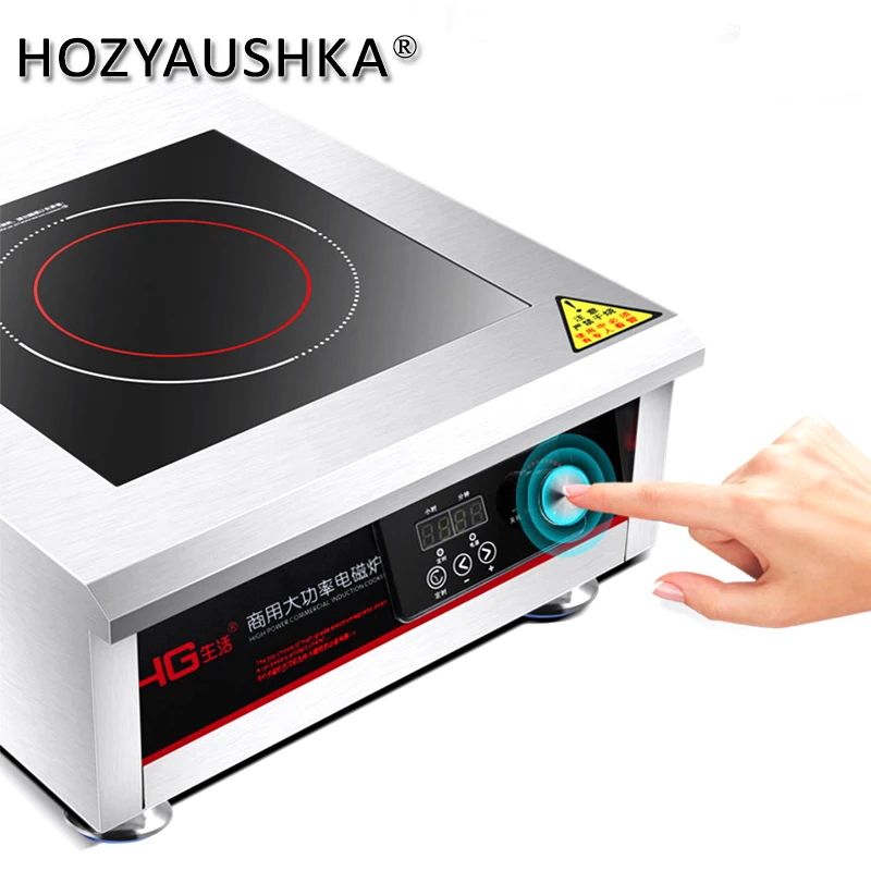 Induction Cooker Induction Cooker 5000w high power commercial plane electromagnetic frying furnace 5KW explosion fry furnace flat soup stove