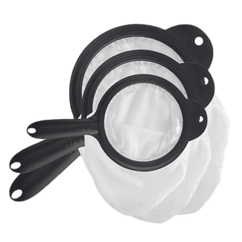 

3Pcs Reusable Coffee Cloth Coffee Strainer Cloth Tea Filter Sock Filter Pour over Coffee Dripper Filter Cloth (3 Sizes)