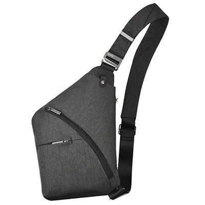 OSOCE Противоугонная сумка через плечо, сумка на плечо, нагрудная сумка, водонепроницаемый чехол, рюкзак, велосипедный спорт - Цвет: black grey
