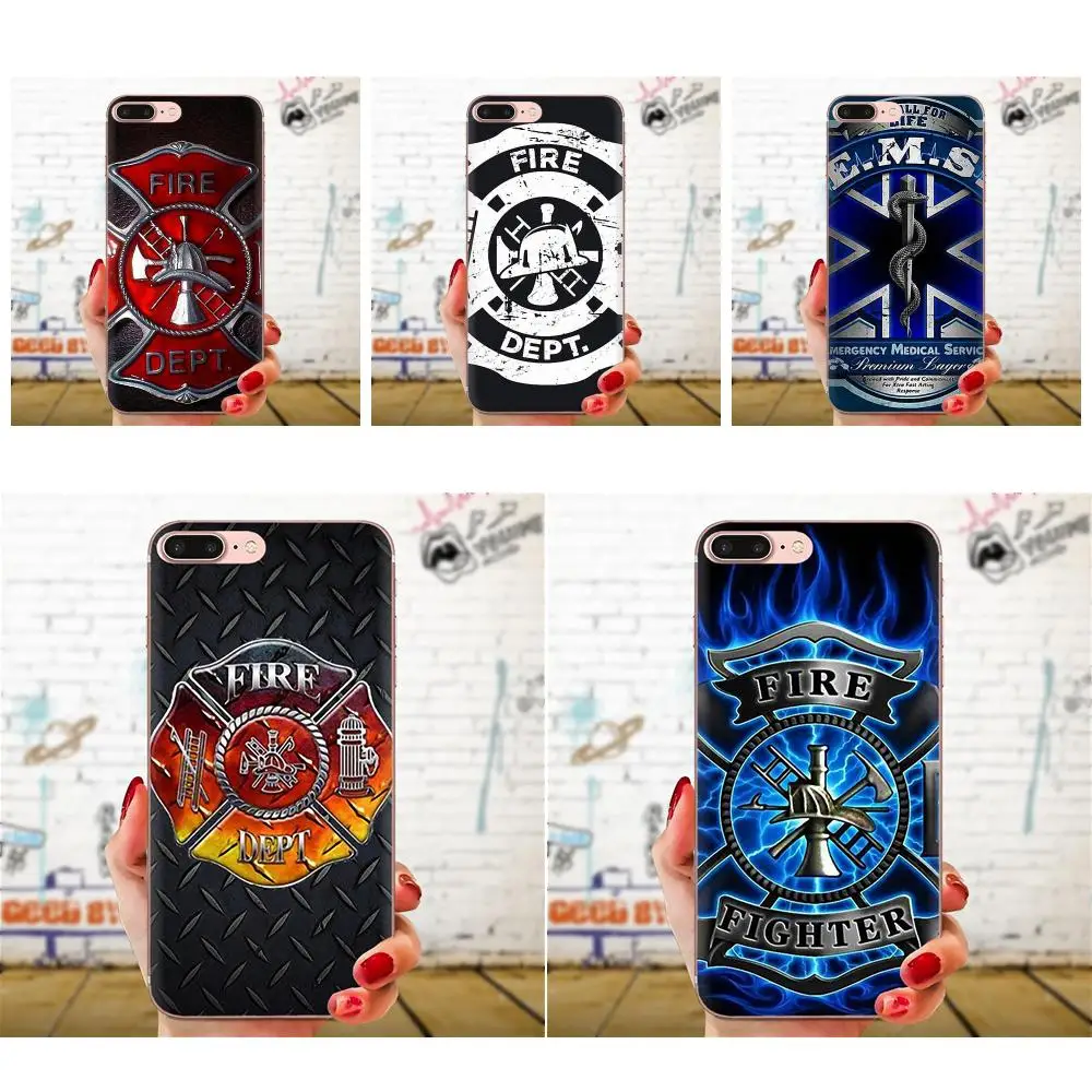 Firefighter Fireman Ems Rescue For LG G3 G4 G5 G6 G7 K4 K7 K8 K10 K40 K50 Q6 Q60 V10 V20 V30 V40 Nexus 5 5X 2017 TPU New Style | Мобильные