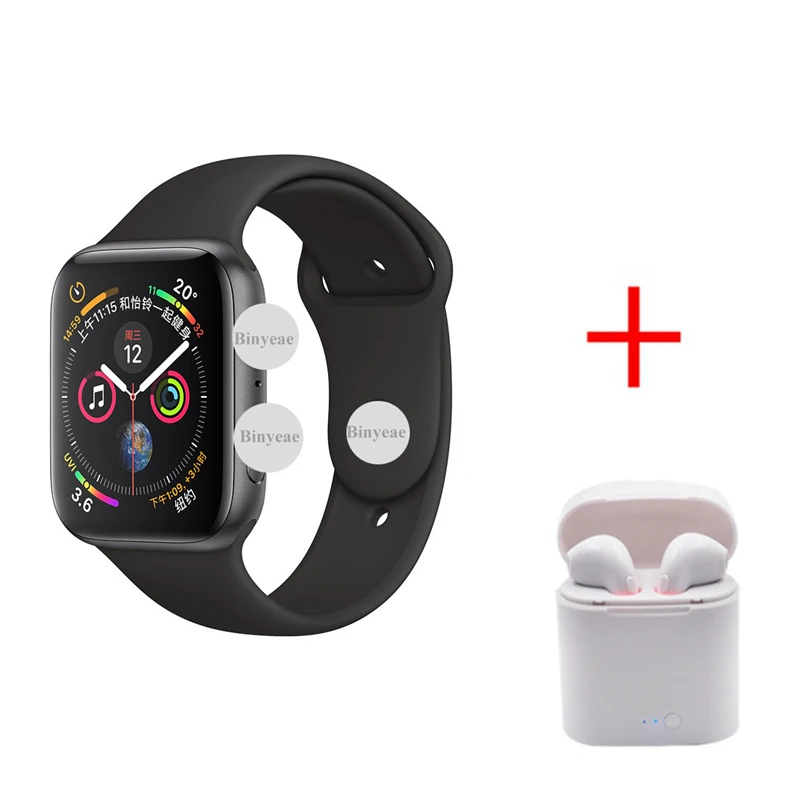 

Bluetooth call smartwatch W34 44MM Heart Rate Monitor smart watches men women for apple iphone huawei xiaomi pk IWO 8 IWO 9
