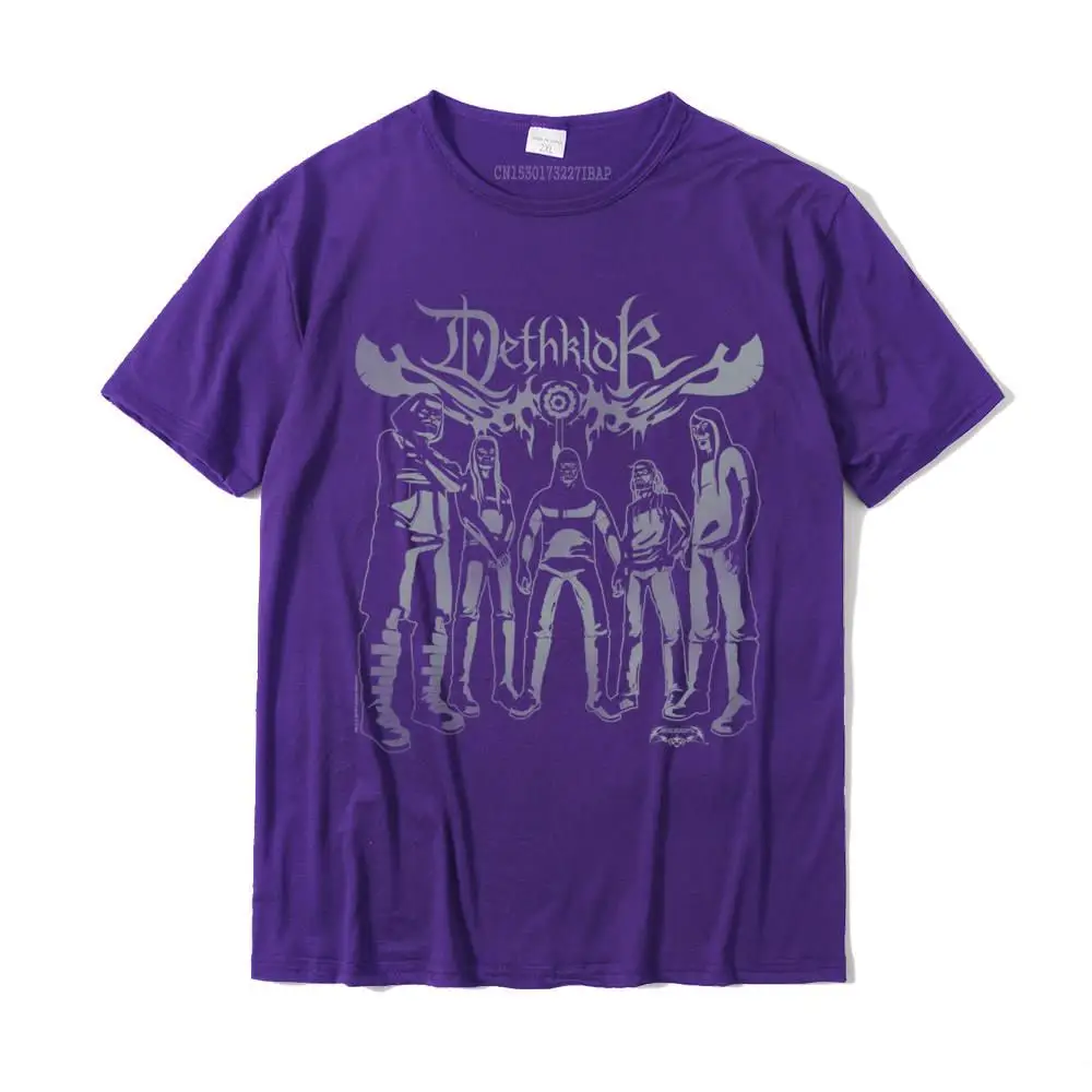 Cool O Neck Tshirts Summer Tops Shirt Short Sleeve Cheap Pure Cotton Printing Clothing Shirt Casual Men's Free Shipping Metalocalypse Dethklok Band Long Sleeve T-Shirt__29249 purple