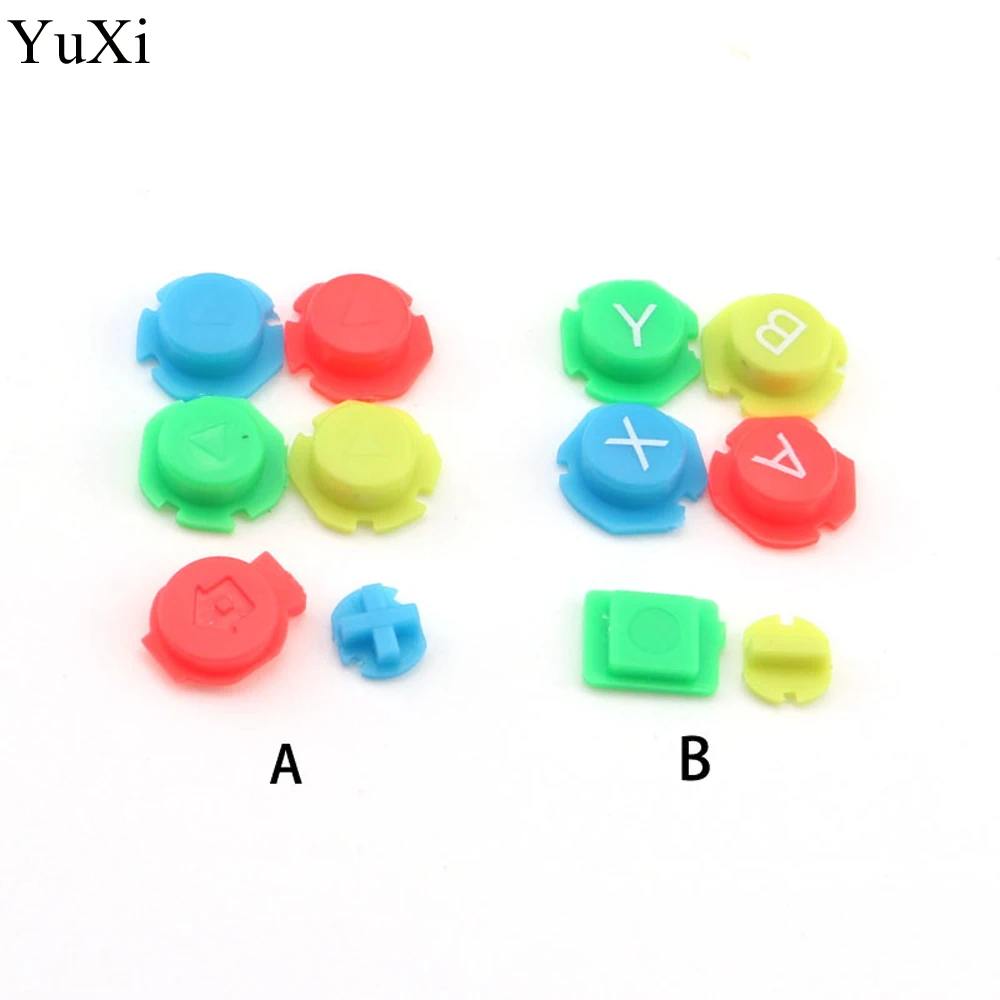 Красочные ABXY направления клавиши кнопки джойстик для nintendo Switch NS NX контроллер Joy-con/для Joy Con левый и правый контроллер - Цвет: AB