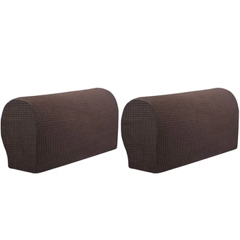 

Anti-Slip Spandex Armrest Cover for Leather Sofa Stretchy Polyester Double-Layer Thick Fabric Recliner Armchair Couch Slipcover
