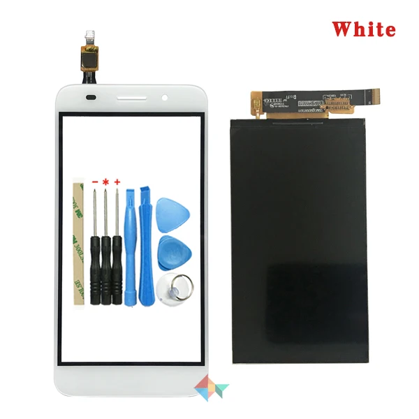 Высокое Качество 5,0 ''для huawei Y3 CRO-L22 CRO-L02 CRO-L03 CRO-L23 CRO-U00 ЖК Экран дисплея+ Сенсорный экран планшета Сенсор - Цвет: LCD and Touch White