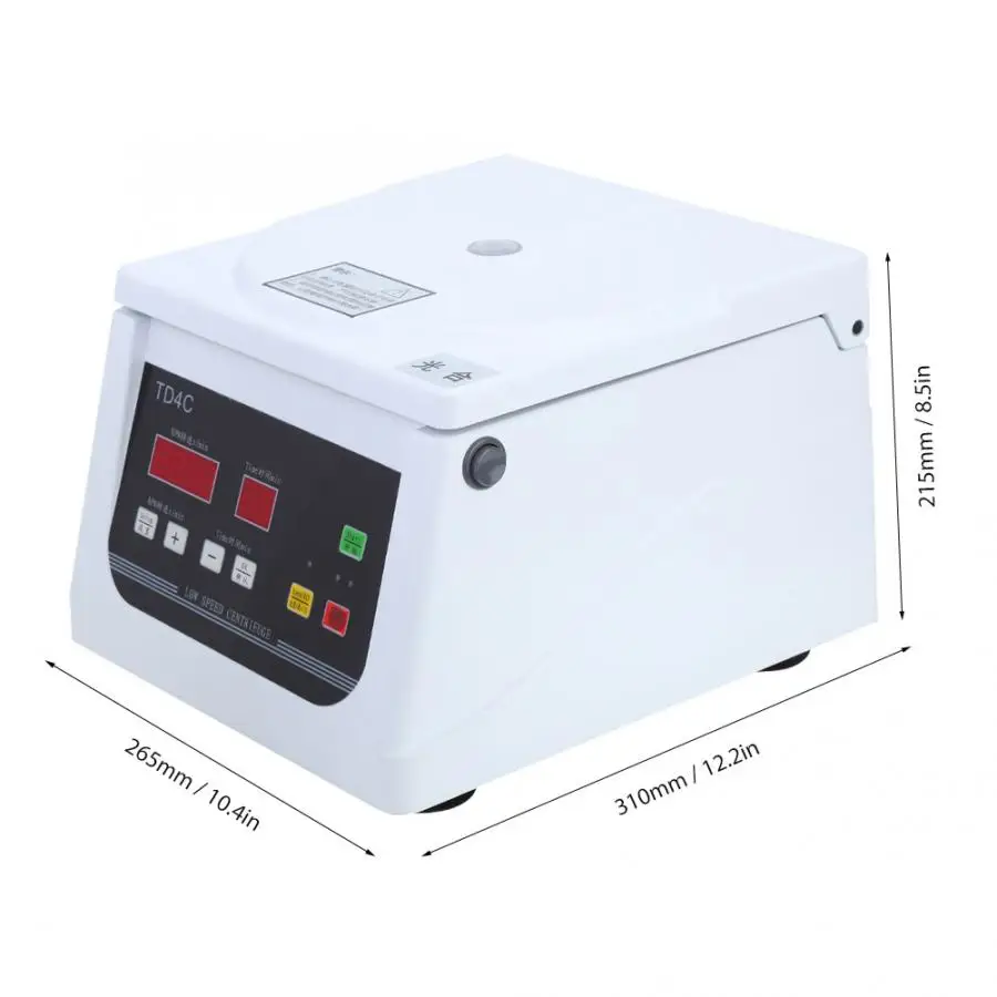 TD4C мини 4000R/min Лабораторная центрифуга медицинская практическая машина электрическая полуавтоматическая низкоскоростная настольная центрифуга