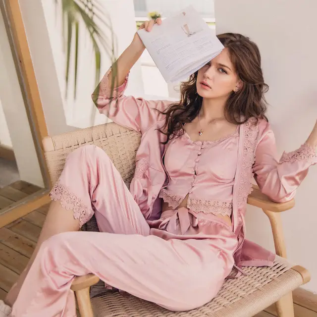 luxury silk nightwear