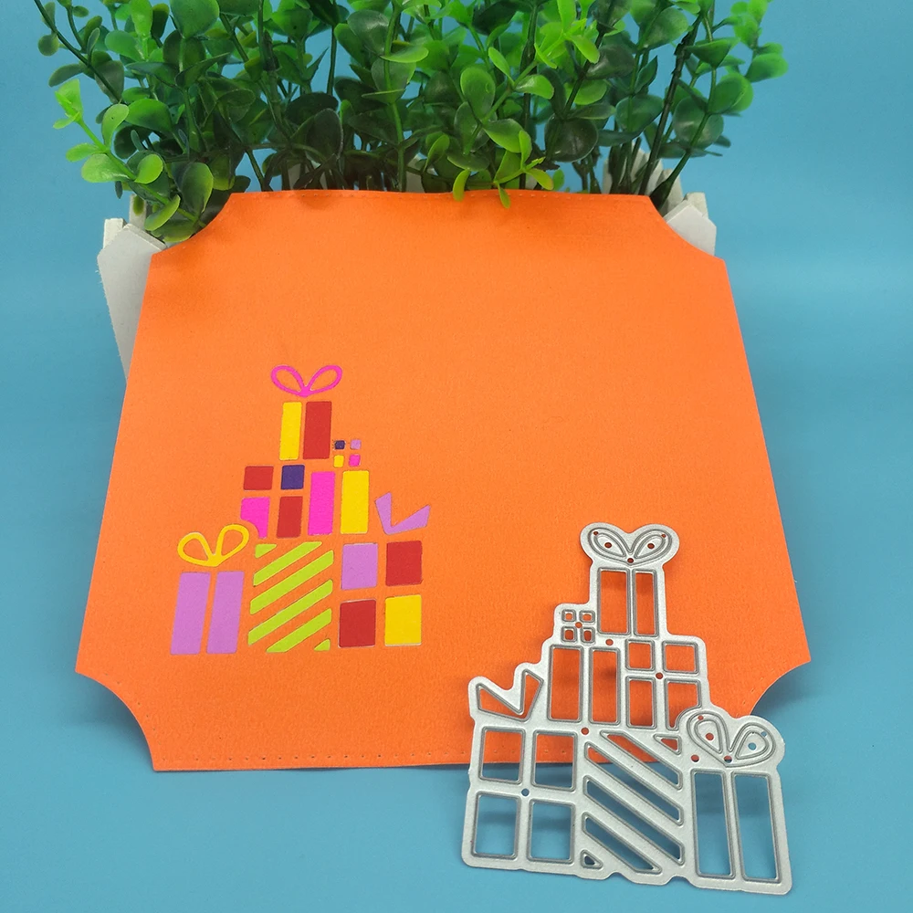 

Multi-layer Christmas gift box holiday gift box metal cutting die, scrapbook, photo album decoration, DIY crafts