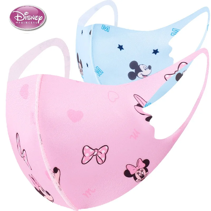 1-6 uds cara Disney máscara de la boca para niños Minnie Mouse Mickey Mouse Anti-polvo protector lavable cara máscara para juguetes para niños y niñas