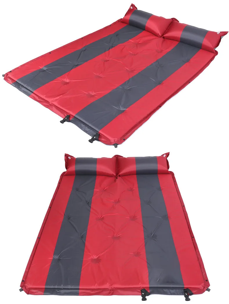 Одноместный надувной матрас влагостойкий двойной матрас походный коврик подушка палатка спальный коврик автоматически надувная подушка