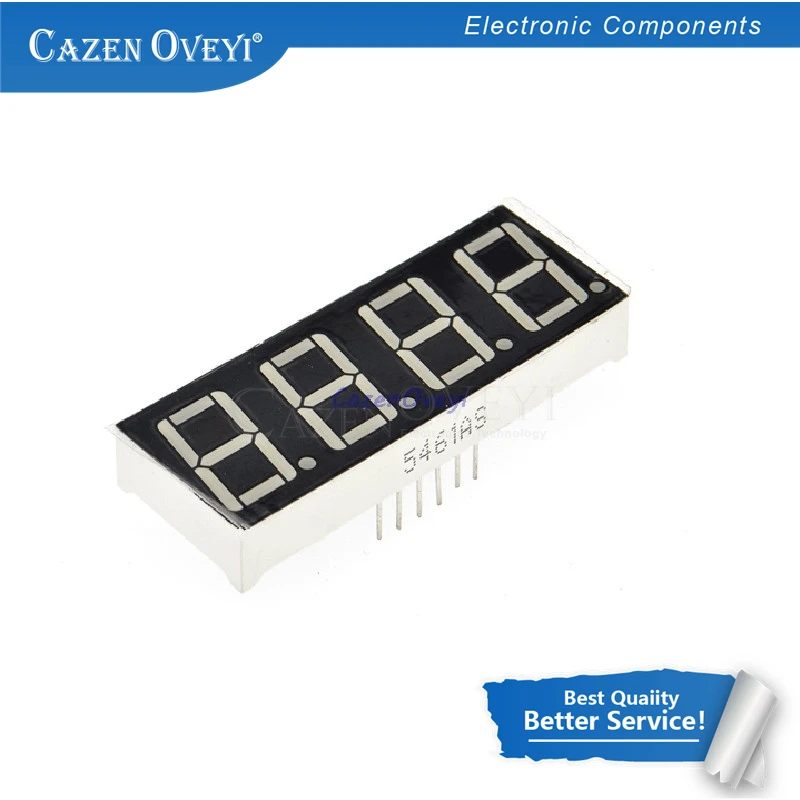 5pcs/lot Digital tube segment common Anode Red 4 Bit digital Tube 0.36 inch LED Display HSN-3641BS | Электронные компоненты и