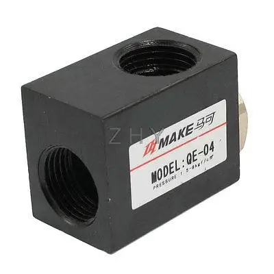 QE-04 односторонний поток G1/" Резьбовая труба Воздушный Пневматический выпускной клапан