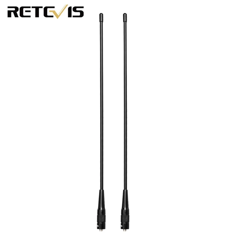 2 шт. RETEVIS RHD-771 SMA-F портативной антенна для рации УКВ двухдиапазонный 39 см для Kenwood Retevis H777 RT5R Baofeng UV5R 888 S UV-82