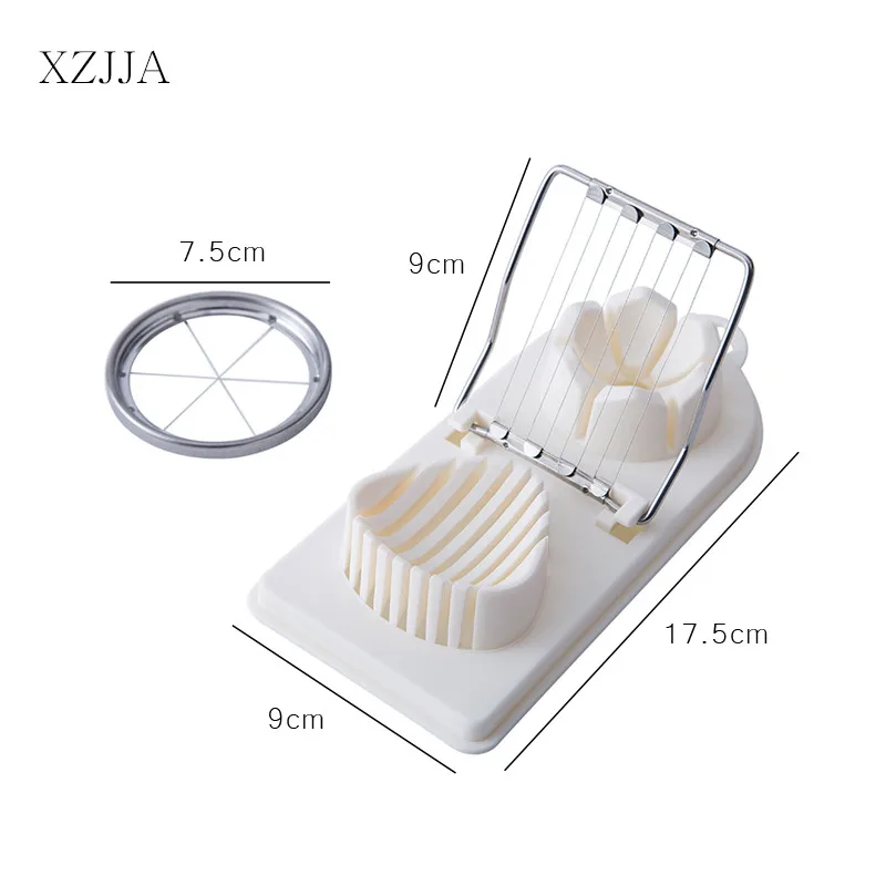 XZJJA Multi-function Stainless Steel Egg Slicers Fancy Egg Luncheon Meat Fruit Cutter Cooking Gadgets Kitchen Accessories