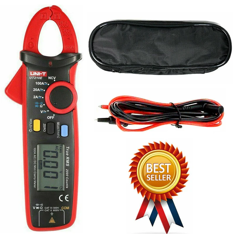 

UNI-T UT210E Mini Digital AC DC Current Clamp Meter Voltage Voltmeter 100A Ammeter Pliers Electrical Frequency Tester