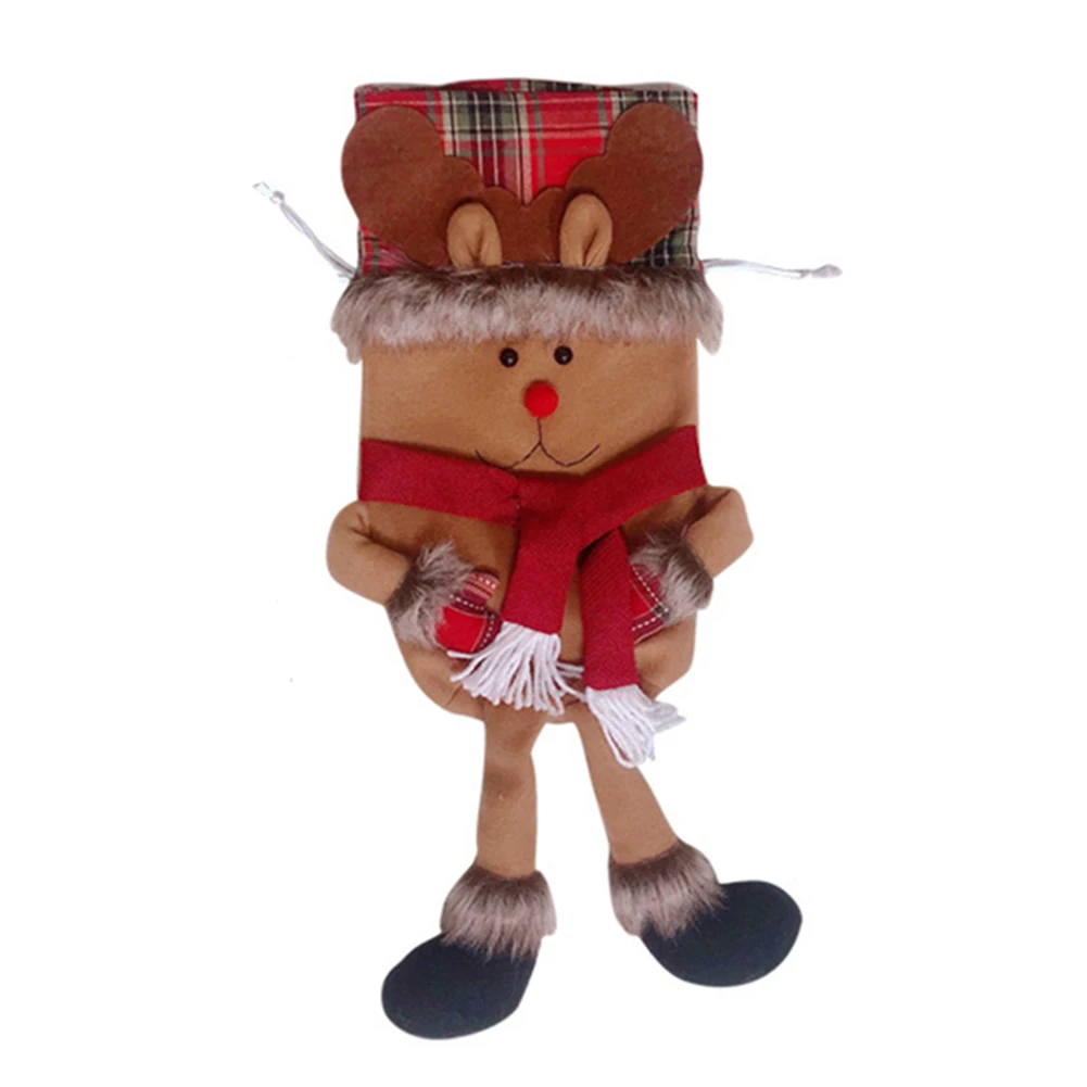 Christmas Gift Tote Bags Non-woven Gift Bag With Handle For Kids DIY Party Favor Snowmen Eik Santa Claus Candy Storage Package - Цвет: A9