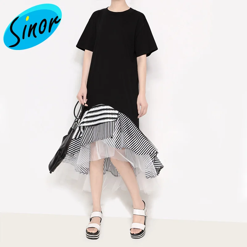 

[Bottom Price]2020 Autumn and Winter New Korean-Style Women's Wear Loose Slimming Skirt Ruffled Chiffon Dress Wholesale 2048