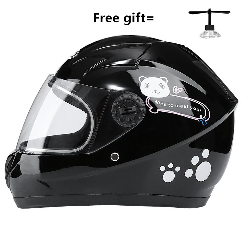 Casco de moto de completa para niños de 4 a 10 en tamaño de 50 54cm|Cascos| - AliExpress