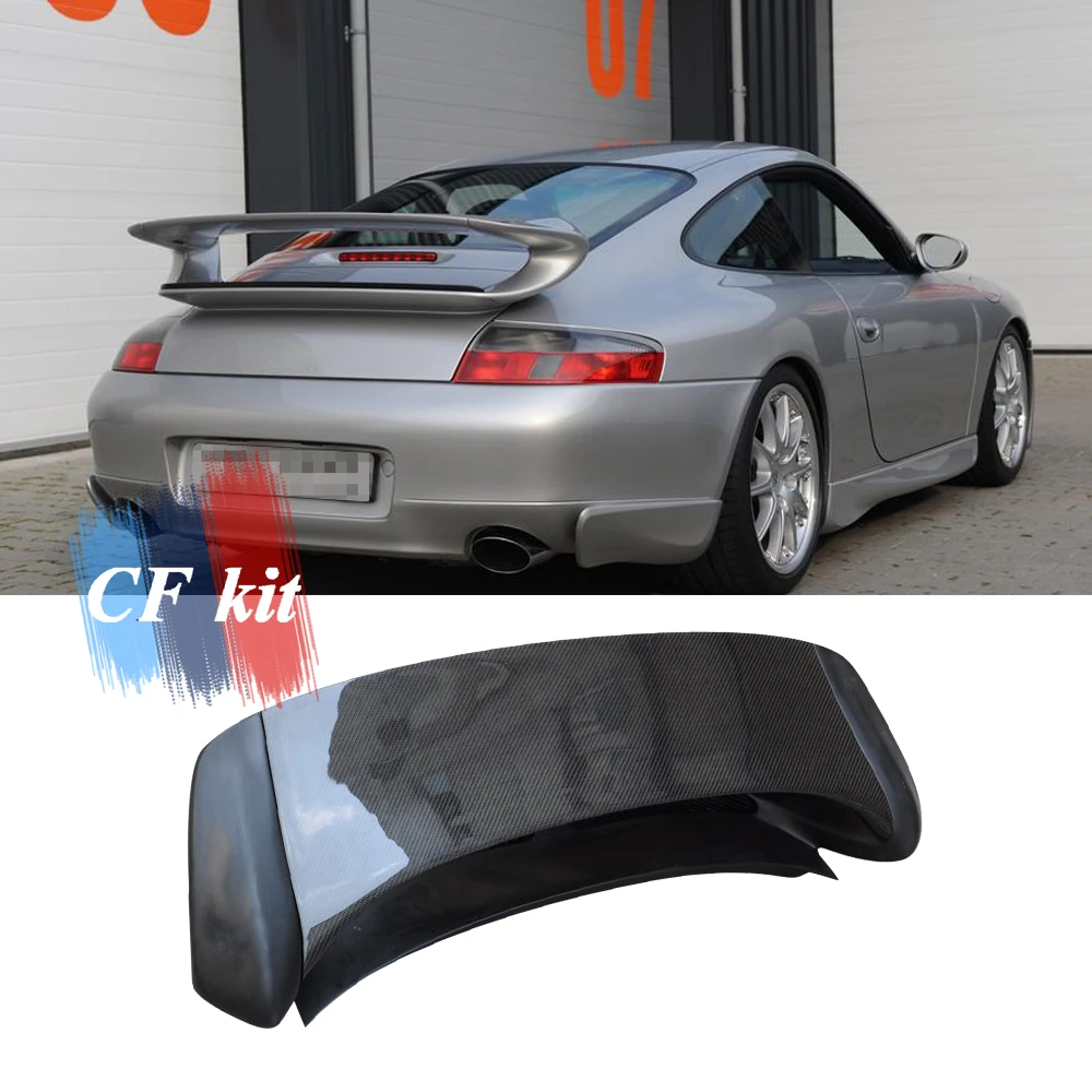 CF комплект из углеродного волокна задний спойлер крылья для Porsche 911 996 997 FRP