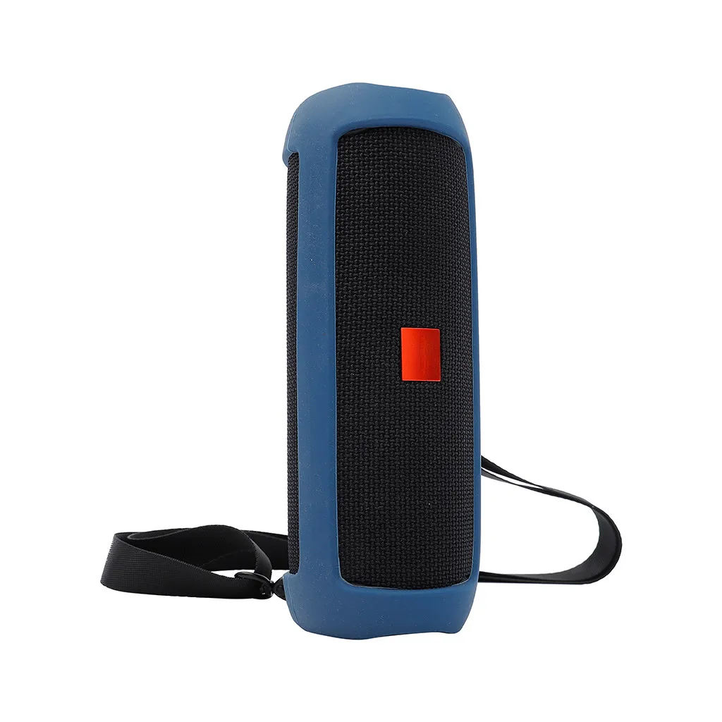 Для Jbl Flip 5 Bluetooth аксессуар для колонок Дорожный чехол силиконовый чехол сумка через плечо с карабином#20