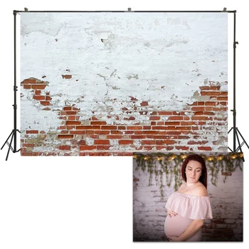 

HUAYI Photo Background Distressed Old Brick Wall Photography Backdrops Newborns Baby Child Studio Portraits Backdrop XT-7205