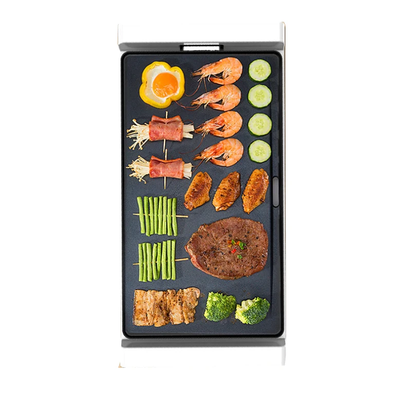 전기 그릴 팬, 한국 바베큐 웍, 바베큐 기계, 구운 고기 굽기, 온도 조절 가능 핫플레이트, 가정용 야외 그릴 도구 10 가정용 다기능 철제 그릴, 연기 없는 논스틱 바베큐 그릴, 전기 그릴, 2-8 인용 바베큐 그릴, 220v/1800w