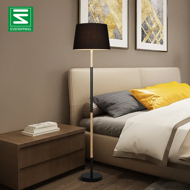 

Hotel Light Luxury Floor Lamp Northern European-Style Bedroom Bedside Lamp American-Style Living Room Modern Minimalist Solid Wo