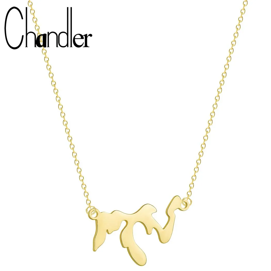 Chandler Great Lakes Map Necklace Rose Gold Dainty Geometry Link Chain Statement Small Pendant Memory Birthday Gifts Wholesale | Украшения
