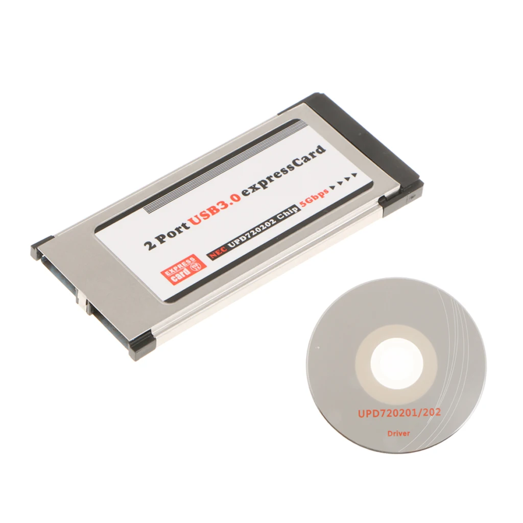 Laptop 34mm Express Card Converter to 2Port USB3.0 Adapter High Speed Card