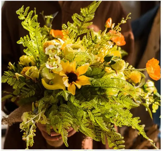 60 см весна 4 головки мака Искусственные цветы «сделай сам» Свадьба Рождественская вечеринка дома шёлковые цветы для украшения настенные материалы