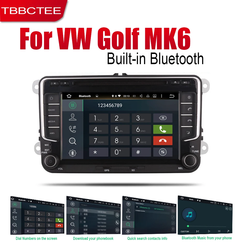 TBBCTEE Android автомобильное радио стерео gps навигация для Volkswagen VW Golf MK6 2008~ Bt wifi 2din автомобильное радио стерео Мультимедиа