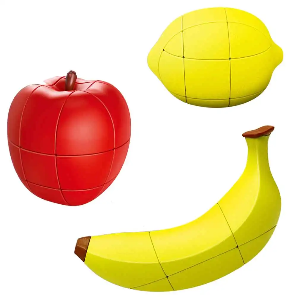 Game Toys FanXin 3x3x3 Fruits shape magic cube puzzle apple banana lemon bundles education toys for kids | Игрушки и хобби